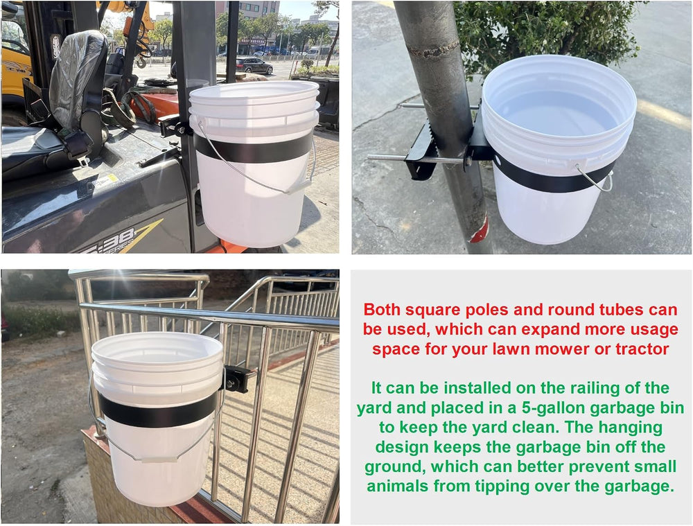 5-Gallon Bucket Holder, Can be Installed on ROPS Holder (Excluding Buckets), ...