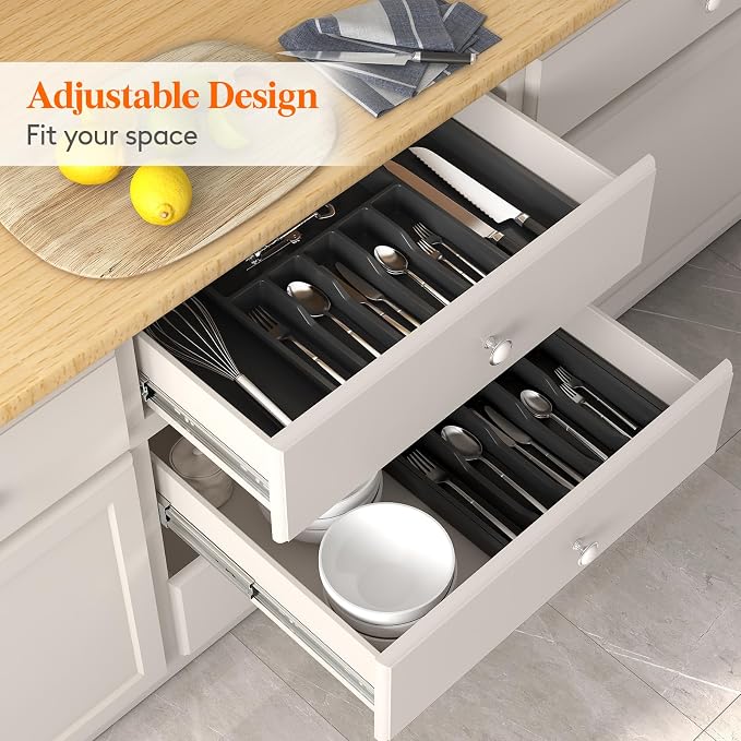Lifewit Silverware Drawer Organizer and Utensil Organizer Set, Expandable - Image 8