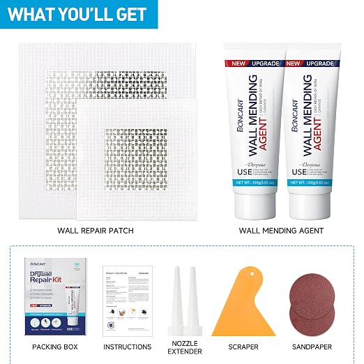 Spackle Wall Repair Kit, Drywall Repair Patch Kit, Wall Mending Agent Putty - Image 2
