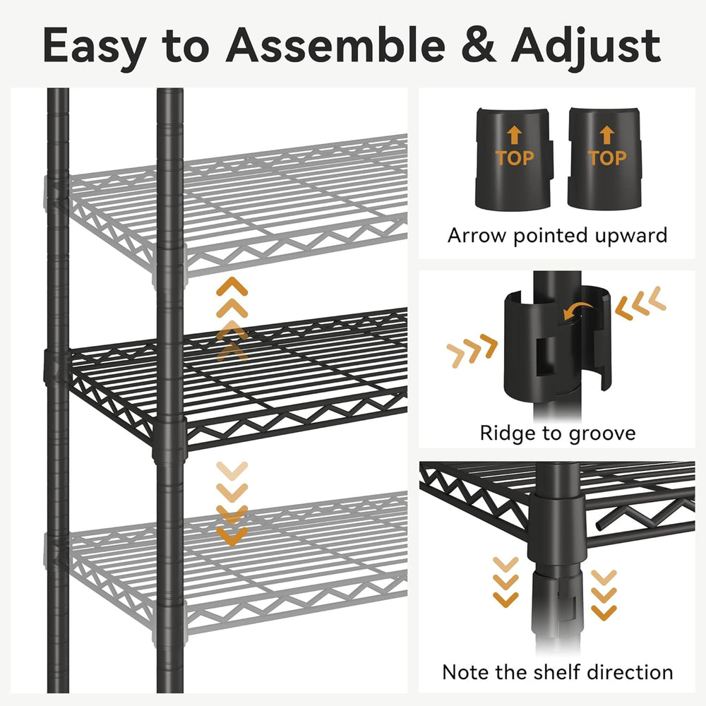 M1 Heavy Duty Clothes Rack, Expandable Clothing Rack, Black