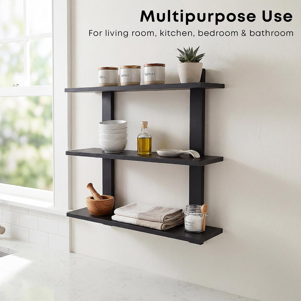 3 Tier Wall Shelves,Decorative Floating Shelf for Wall,Hanging Display Unit