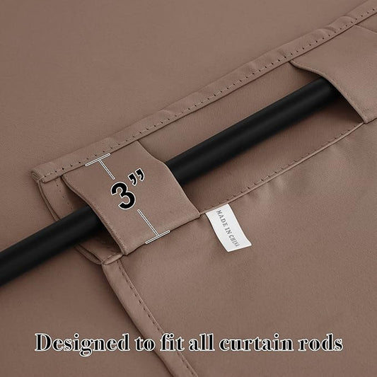 RYB HOME Blackout Curtains 80 inches Long Thermal Insulating Large Window - Image 2