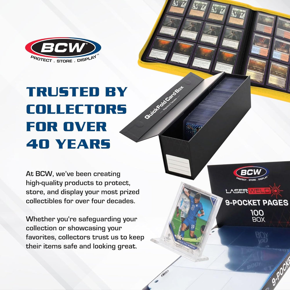 BCW Two Row Shoe Box Card House Storage Box | Stackable Trading Card Storage ...