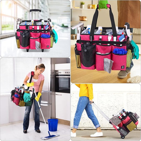 Extra Large Rolling Cleaning Caddy Bag - Image 2