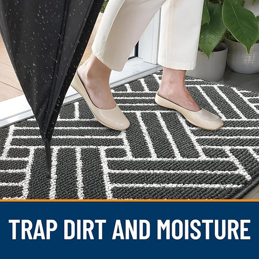 OLANLY Large Indoor Door Mat, 59x35 Inch, Dirt Resistant and Absorbent - Image 2
