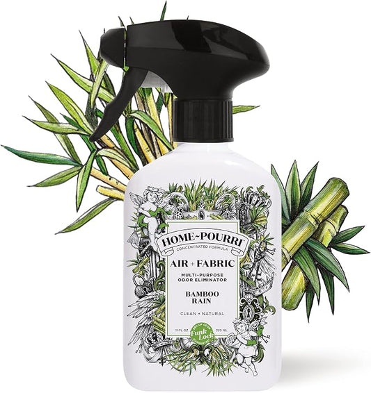 Home-Pourri Air + Fabric Multi-Purpose Odor Freshener Spray, Bamboo Rain - Image 2