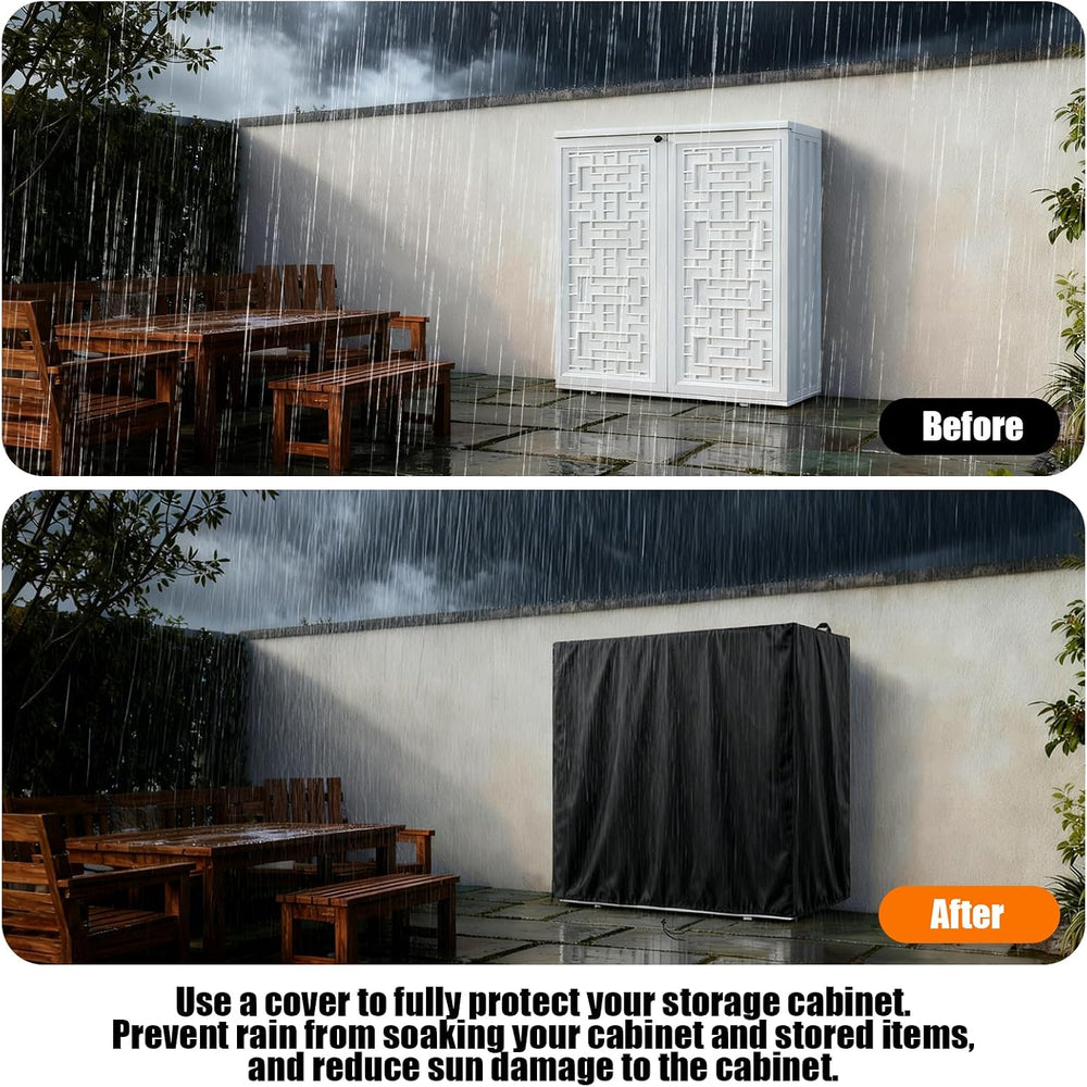 Kasla Outdoor Storage Cabinet Cover, 54"L×33"W×45"H