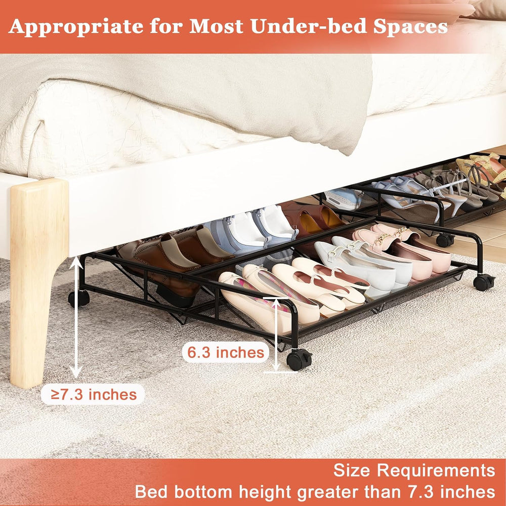 Under Bed Shoe Storage Organizer, Under Bed Storage Containers