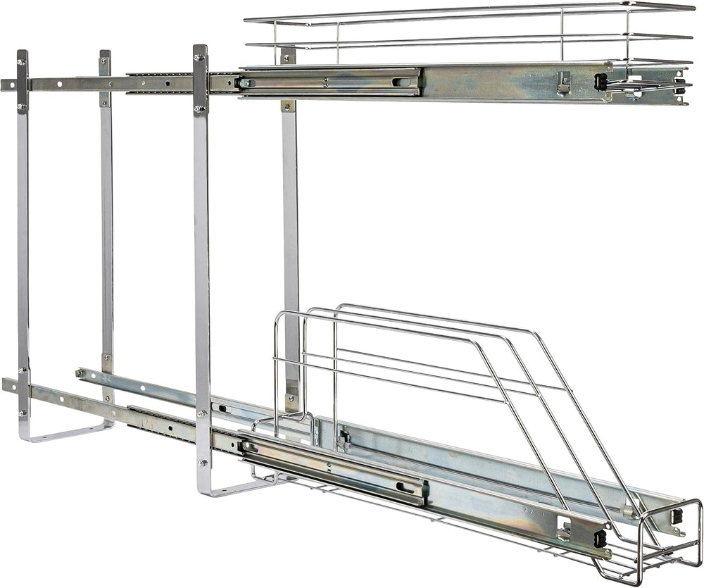 Household Essentials Glidez Multipurpose Chrome-Plated Steel Pull-Out/Slide-O...