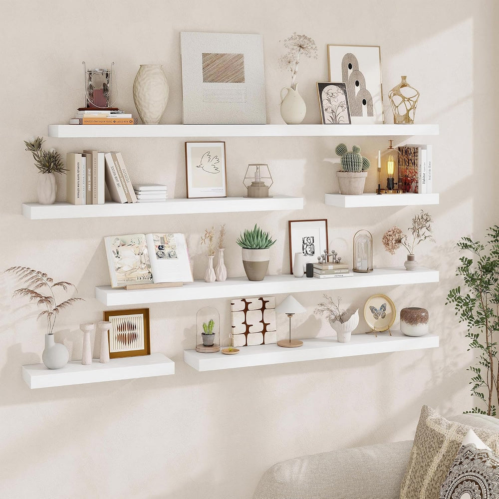 Fun Memories Floating Shelves for Wall, 20Inch Floating Shelves Set of 2, Han...