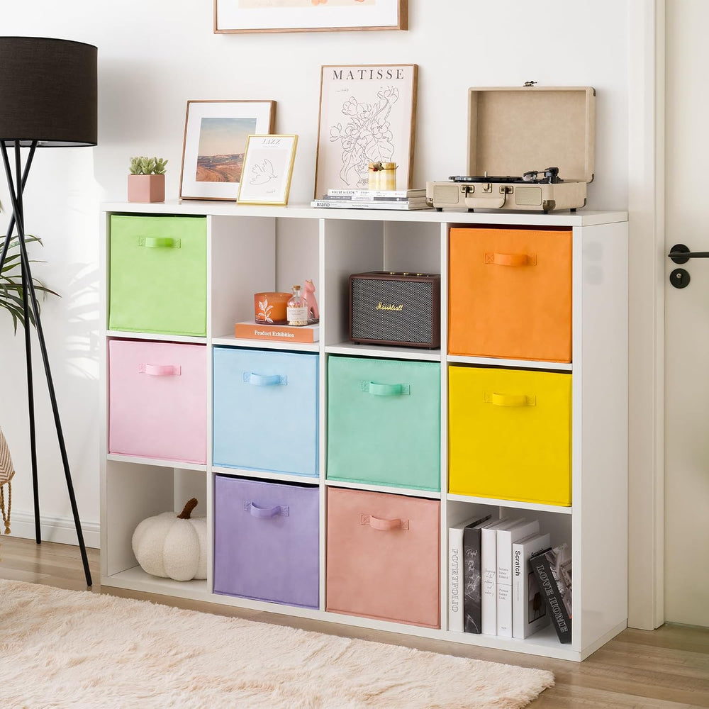 GRANNY SAYS 13 Inch Cube Storage Bins, Pastel Color, 8-Pack