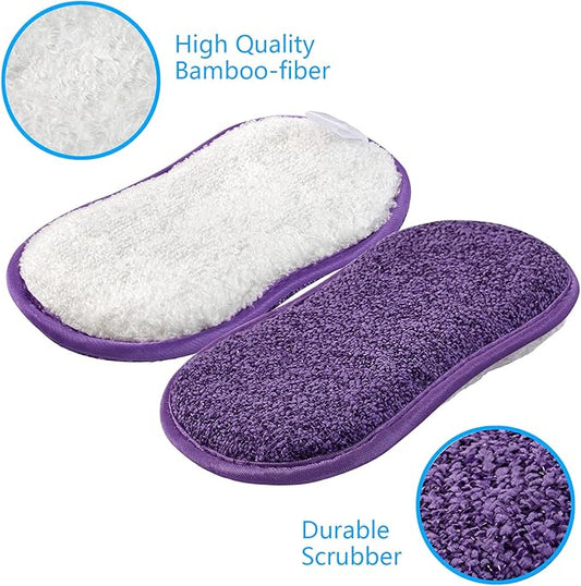 10 Pack Kitchen Dish Sponges Scrubber Non-Scratch Multi-Purpose Dishcloths - Image 2