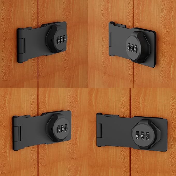 3-Digit Combination Lock, Zinc Alloy, Cabinet Door Latch, Easy DIY Installation - Image 7
