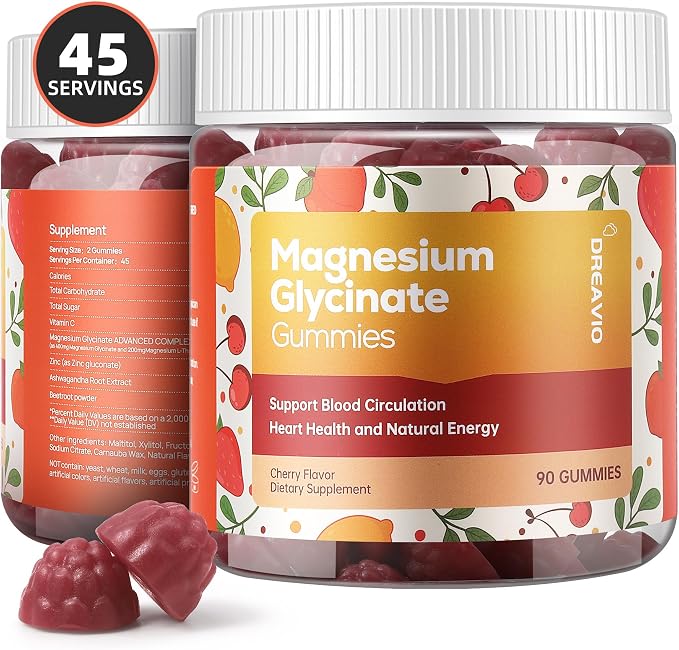 90 Count Magnesium Glycinate Gummies 400mg w/Ashwagandha Supplement - Image 7