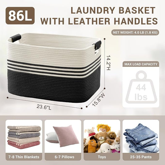 86L Extra Large Laundry Basket - Image 2