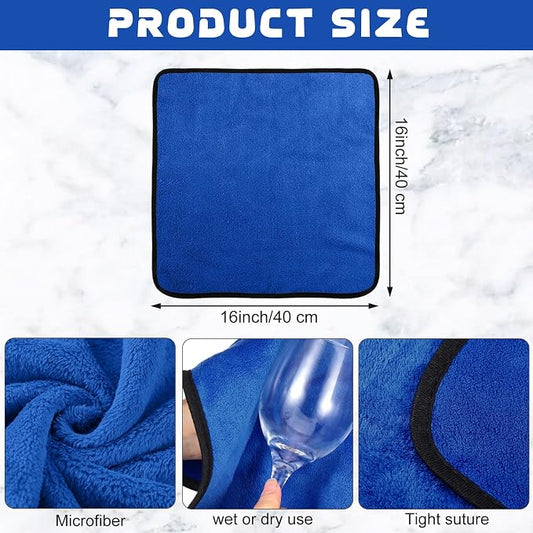 Tallew 40 Pcs Microfiber Towels 16 Inch x 16 Inch Microfiber Cloth Car Drying - Image 2