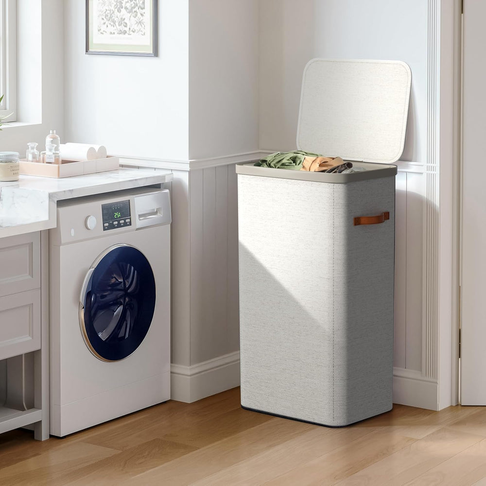 Sorbus Laundry Hamper with Lid - Collapsible Fabric Laundry Basket with Handl...