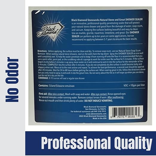 Natural Stone and Grout Penetrating Shower Sealer. Marble, Granite Travertine - Image 2
