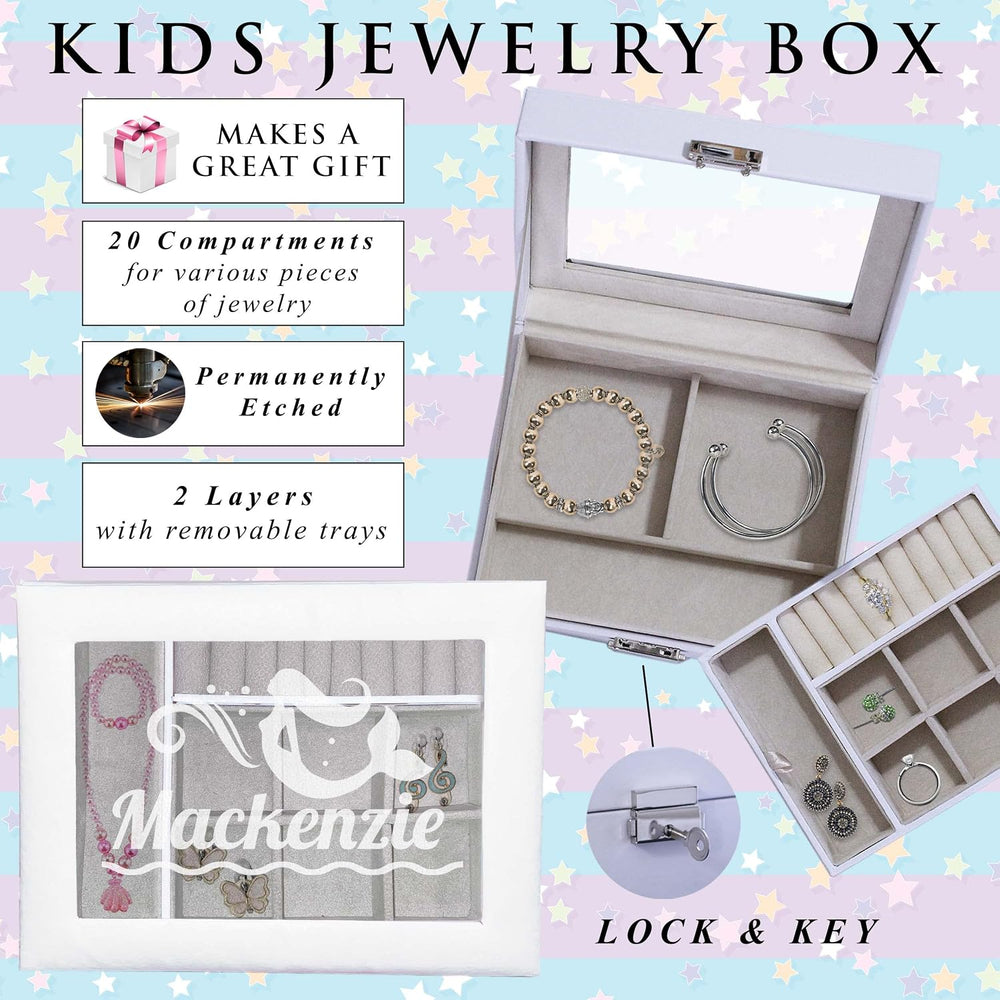My Personal Memories Personalized Jewelry Box for Girls - Custom Engraved wit...