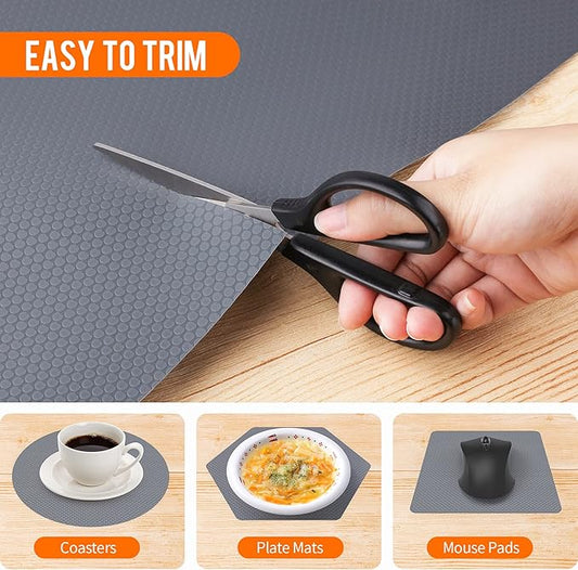 Shelf Liners for Kitchen Cabinets Non-Slip Drawer Liner Non Adhesive Cupboard - Image 2