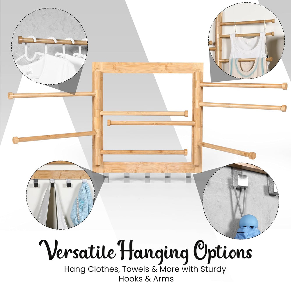 Wall Mounted Drying Rack - Clothes Drying Rack Wall Mounted for Laundry - 20 ...