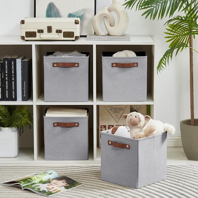 Collapsible Fabric Storage Cube Bins - Image 7