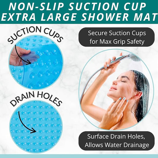 ENKOSI Extra Large Square Non Slip Shower Mat - Image 2