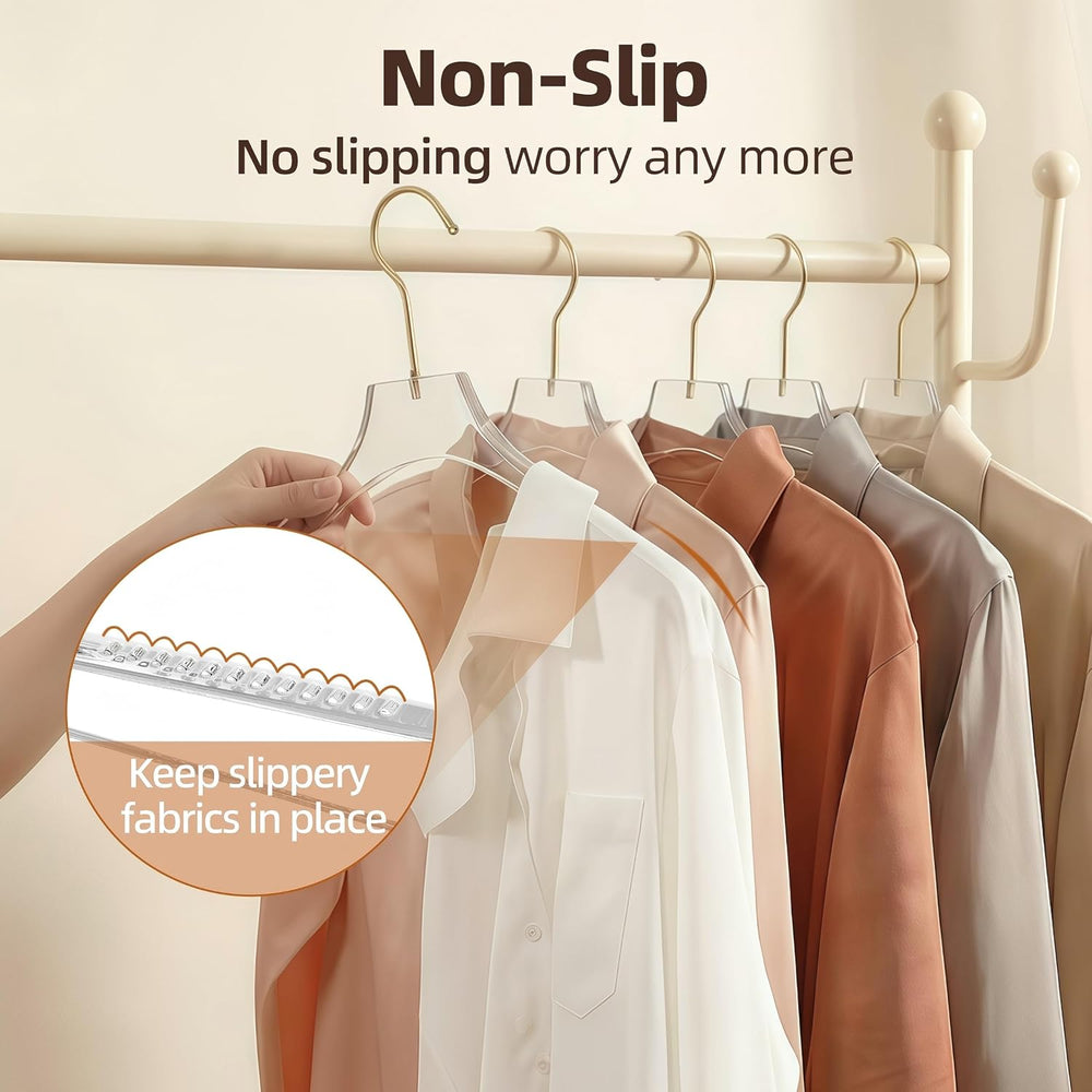 Acrylic Hangers 30 Pack, 15in Crystal Clear Heavy Duty