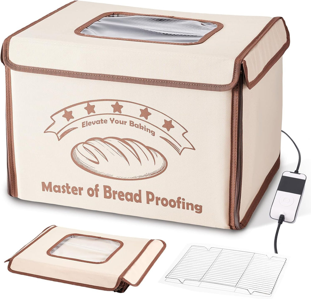Bread Proofing Box Folding with 50-113℉ Temp Control & 48H Timer Warming
