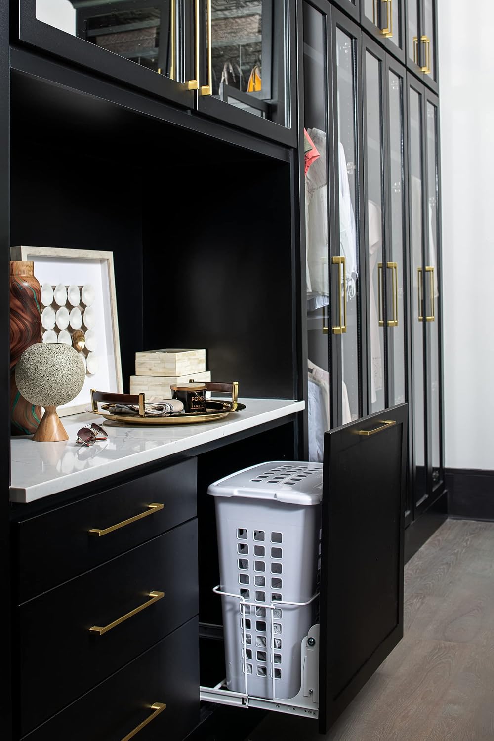 REV-A-SHELF Polymer Pullout Hamper for Vanity/Closet Applications
