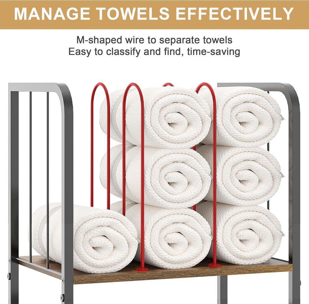 3-Tier Freestanding Towel Racks for Bathroom, Towel Rack Stand