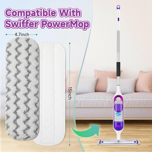 8 Pack Reusable Mop Replacement Pads Compatible - Image 2