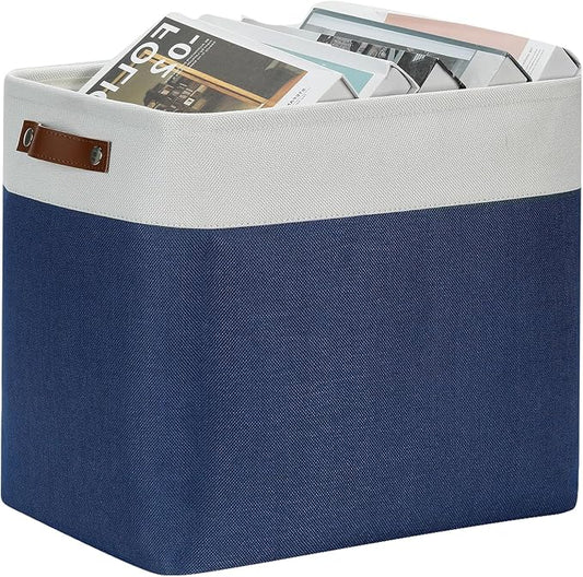 DULLEMELO Large Storage Basket 17"x12"x15", Fabric Organizer Bin - Image 2