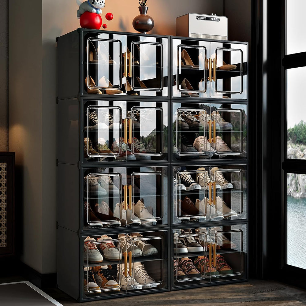 MAGINELS Expandable Shoe Rack Cabinet with Door