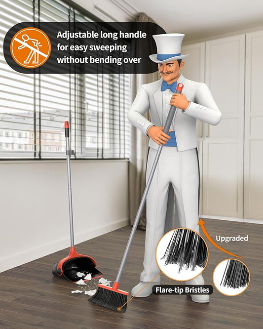 MR.SIGA Broom and Dustpan Set - Image 2