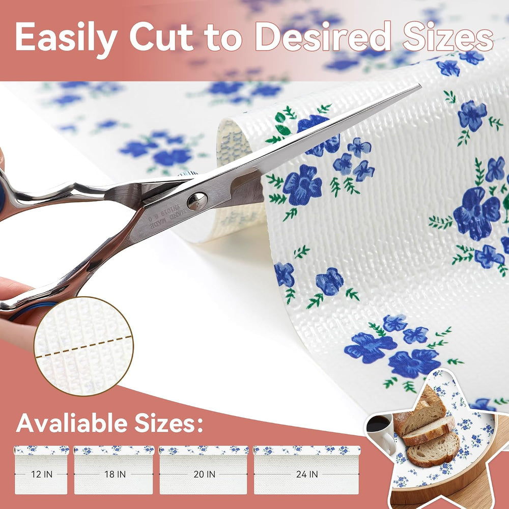 RAY STAR 12 Inch x 10 Ft Shelf Liner for Kitchen Cabinets, Non-Adhesive Cabin...
