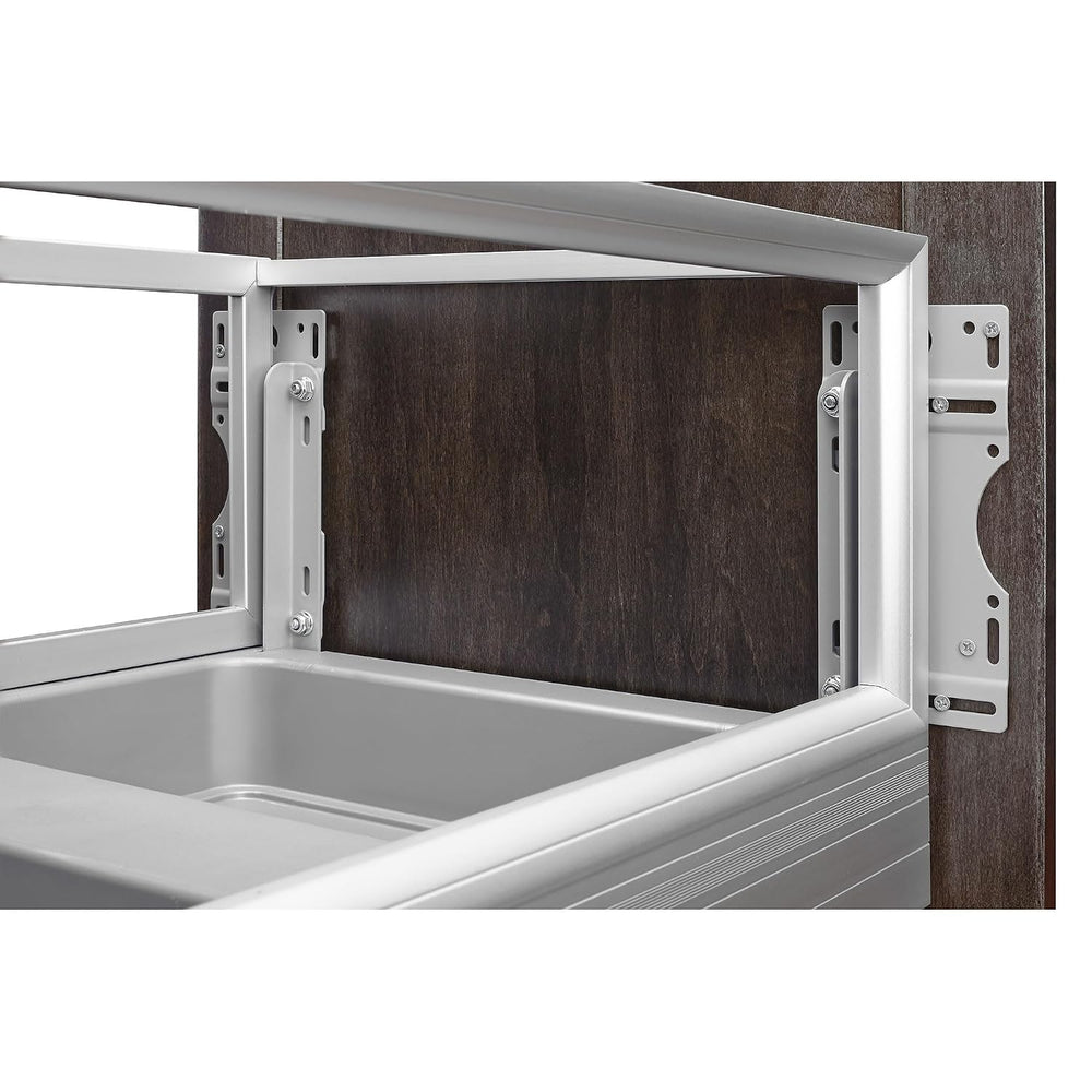 Rev-A-Shelf Double 27 Quart Pull Out Trash Can for Base Kitchen Cabinets, Sto...