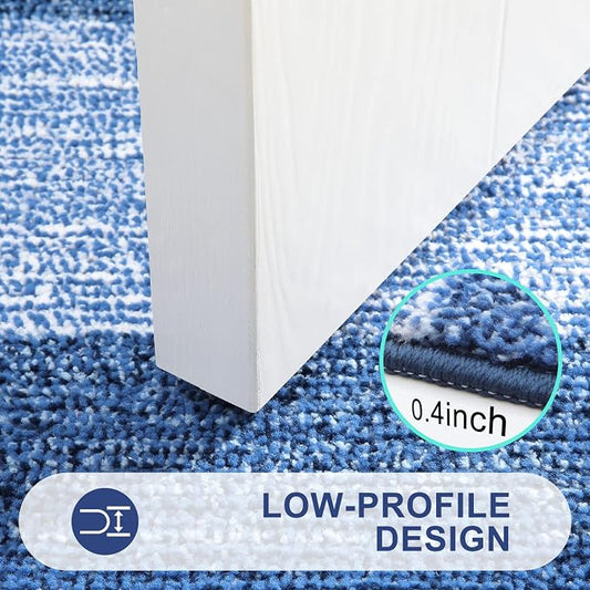 Kitinjoy Indoor Outdoor Door Mat, 59x24 Non-Slip Absorbent Dirt Trapper - Image 2