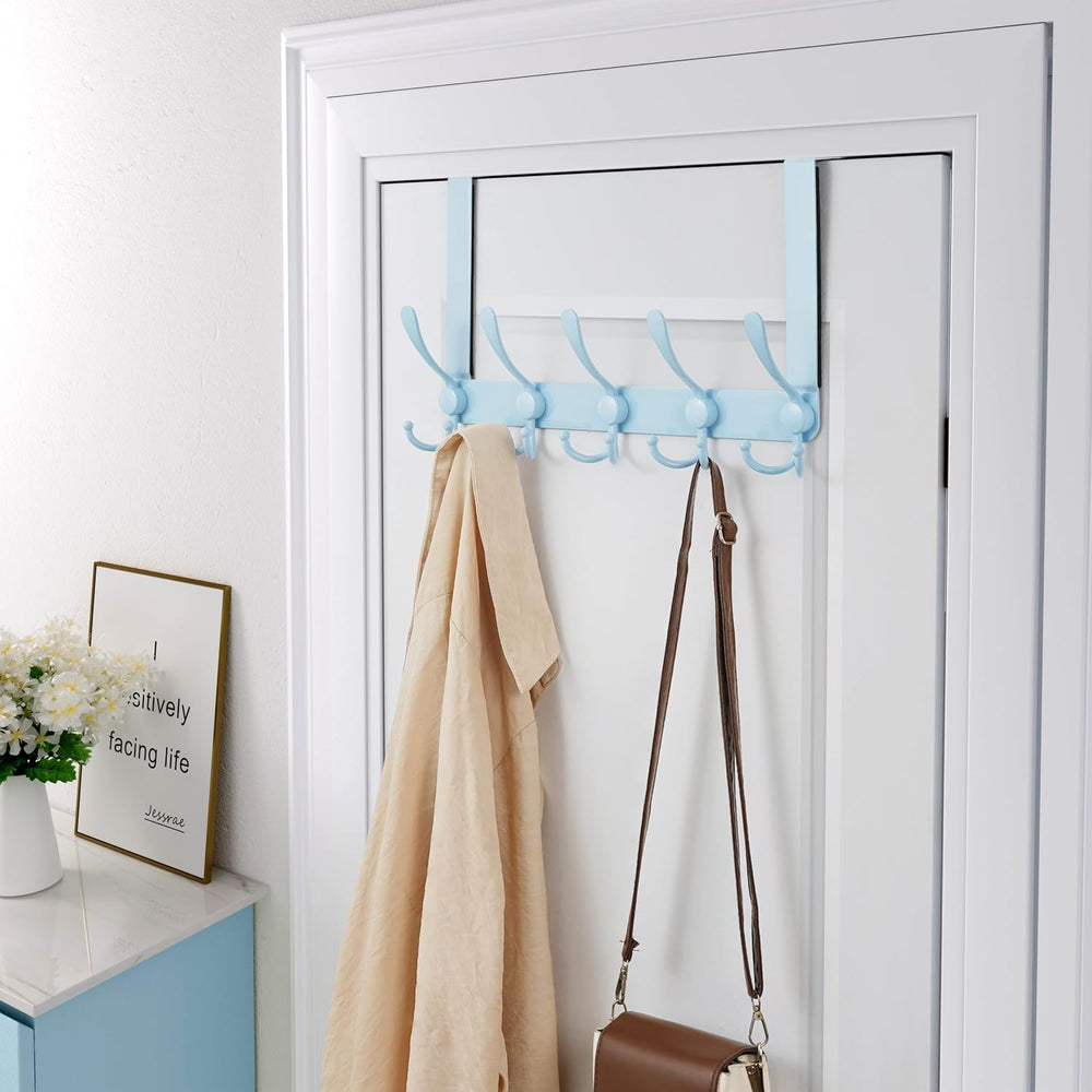 Dseap Over The Door Hook Hanger - Fits 1 3/8" to 1 3/4" Standard Do...