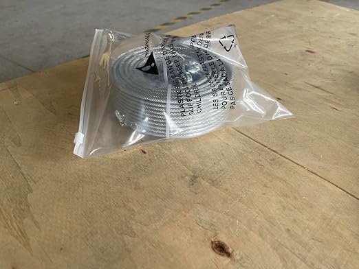 3/16" Wire Rope Kit, 100Ft PVC Coated Steel Cable Guide Wire Tensioner Strainer - Image 13