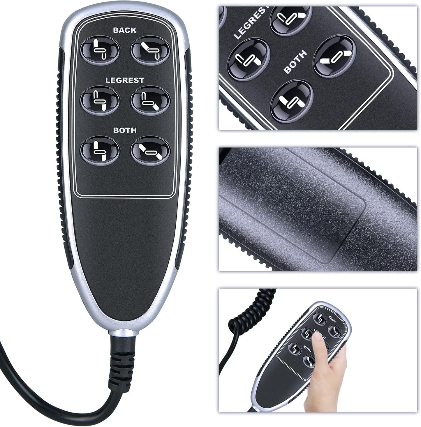 Replacement for La-Z-Boy Model 11850U-07 InSeat Recliner Power Remote Handset Part #10.00035