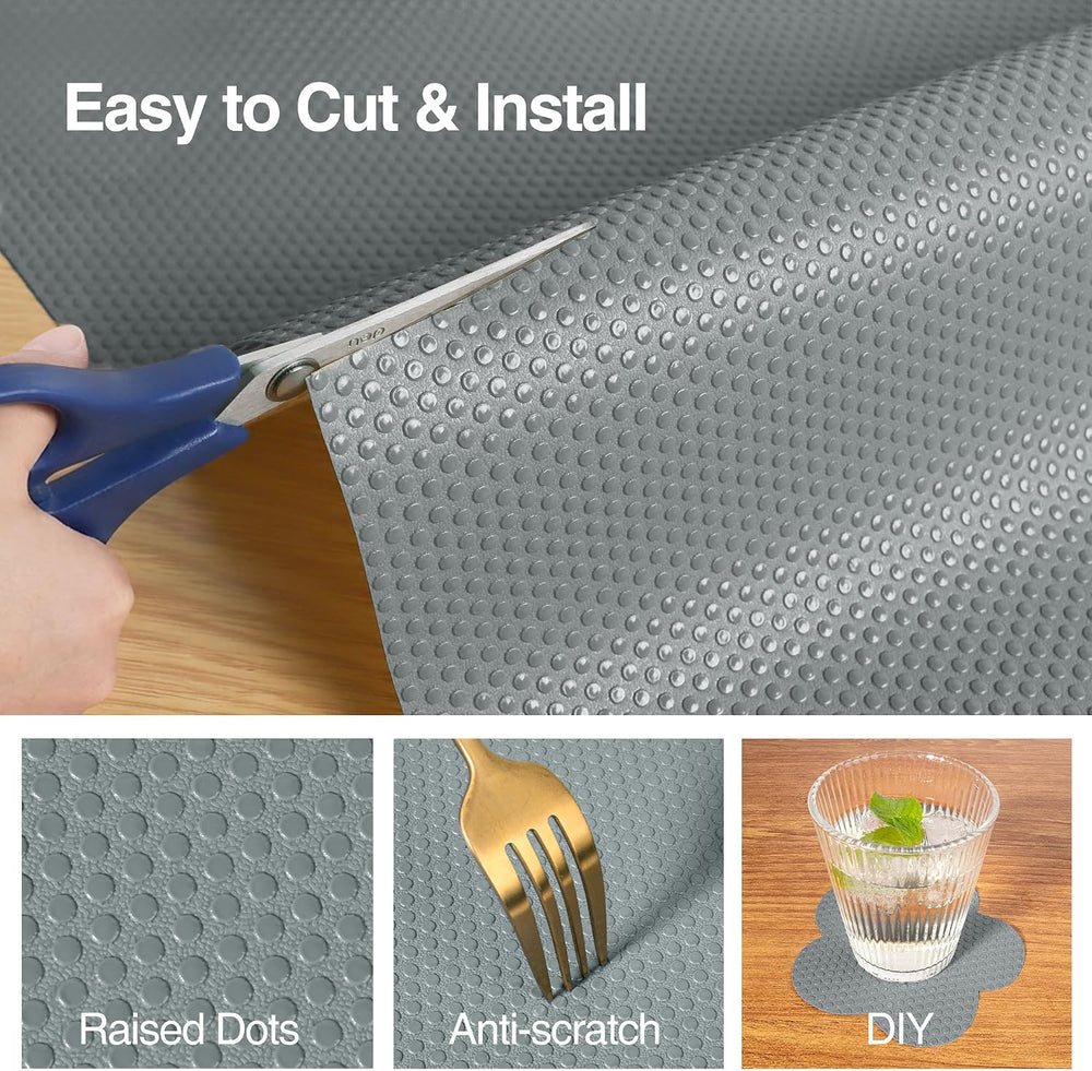 FLPMIX Kitchen Cabinet Shelf Liner: 19"W x 300"L Waterproof Under S...
