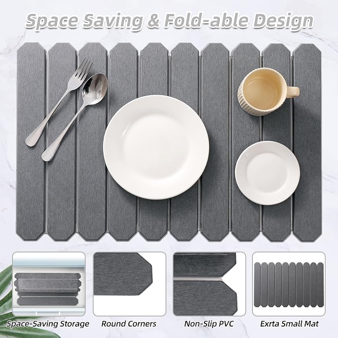 Large Stone Drying Mat for Kitchen Counter - Image 7