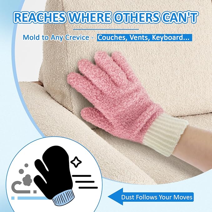 MIG4U Microfiber Dusting Gloves House Cleaning Glove - Image 9