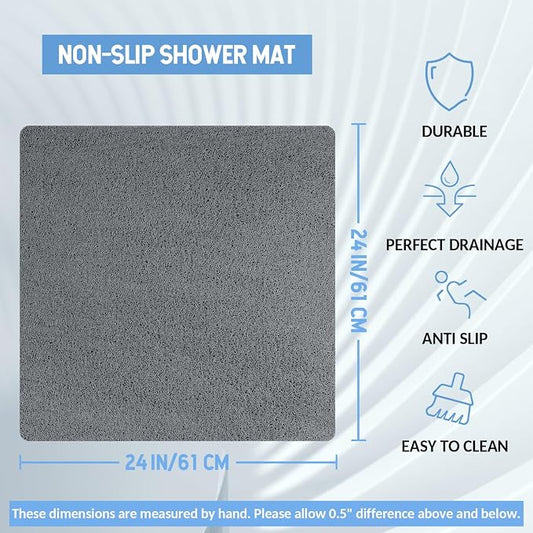 Non Slip Shower Mat, Anti Slip Bath Mat, Quick Drying Bath Tub Mats, Foot - Image 2