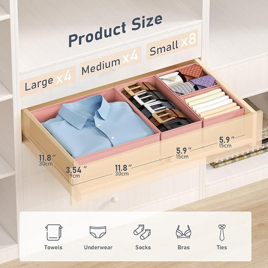 DIMJ Drawer Organizer Clothes - Image 2