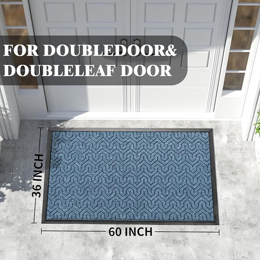 Yimobra Extra Large Door Mat Outside Entrance 60x32, Waterproof Heavy Duty - Image 2