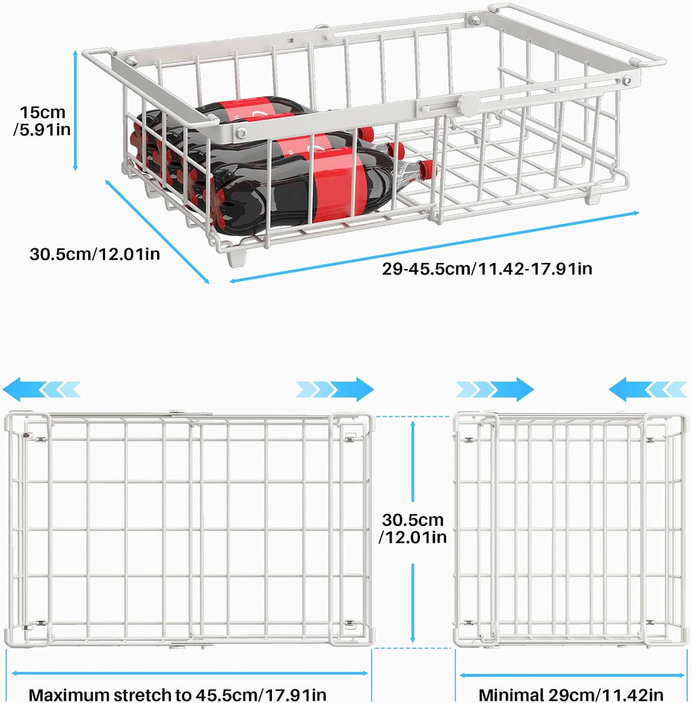 UMDONX 4-Pack Expandable Stackable Large Freezer Storage Boxes