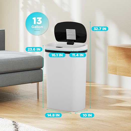 Automatic Motion Sensor Bathroom Trash Can - Image 7