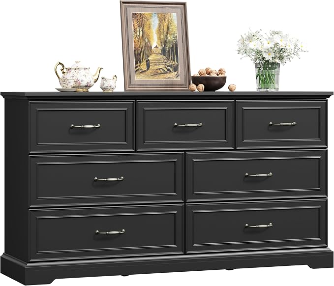 7 Drawer Dresser for Bedroom, Rustic Farmhouse Dresser - Image 8